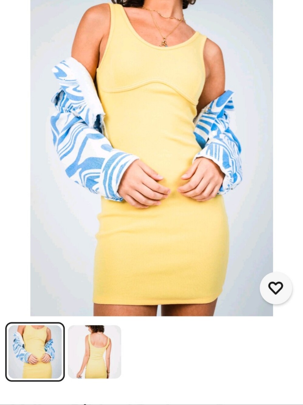 SIGNATURE8 Women's Mini Dress Yellow